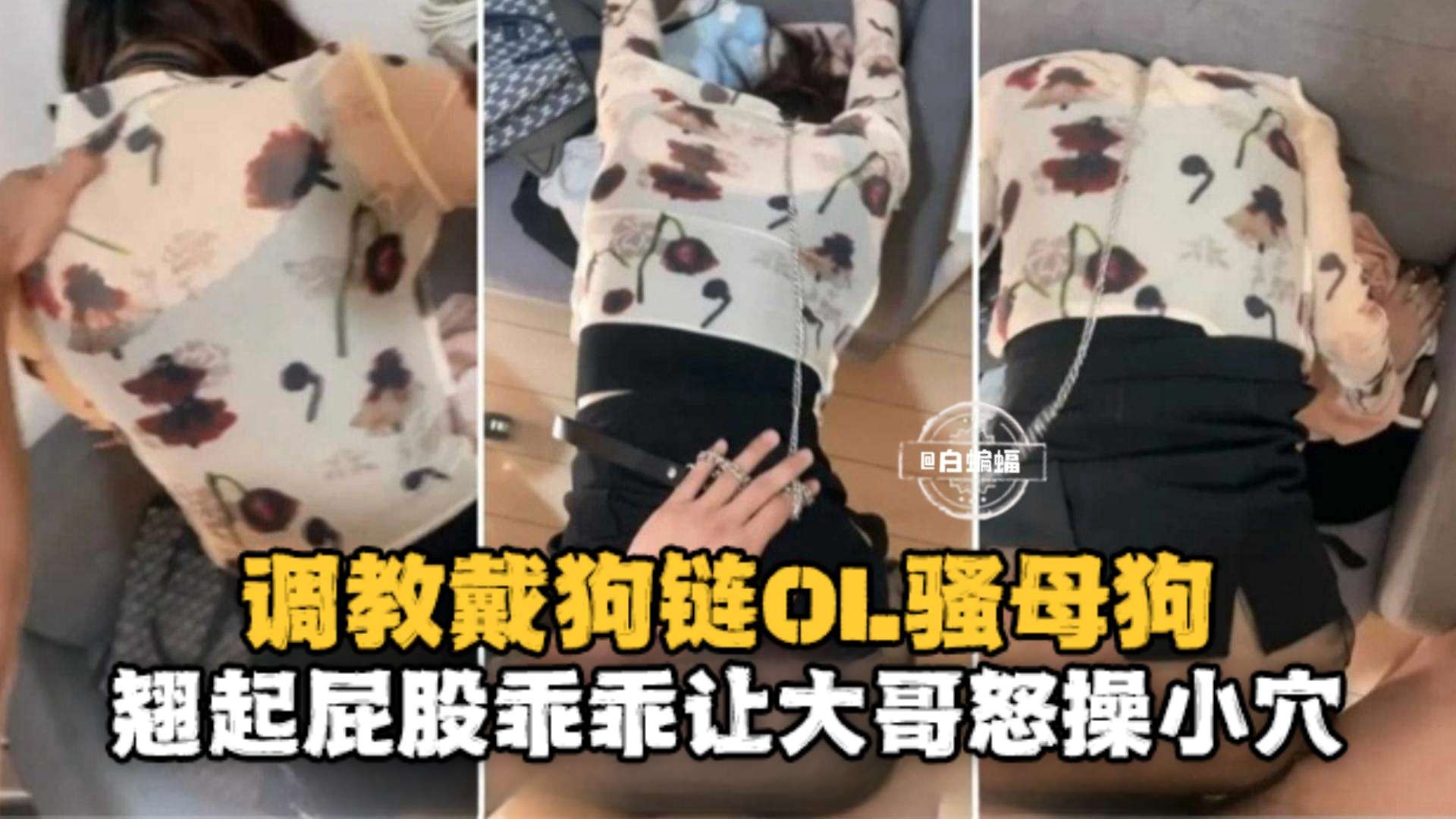 调教成功案例-调教玩弄OL制服母狗-